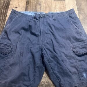 U.S. Polo Assn. Blue Cargo Shorts Relaxed Fit
